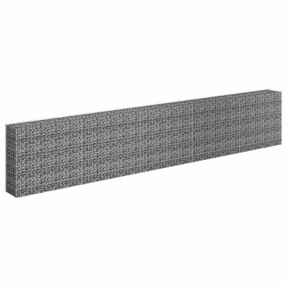 145647 vidaXL Gabion Raised Bed Galvanised Steel 450x30x90 cm