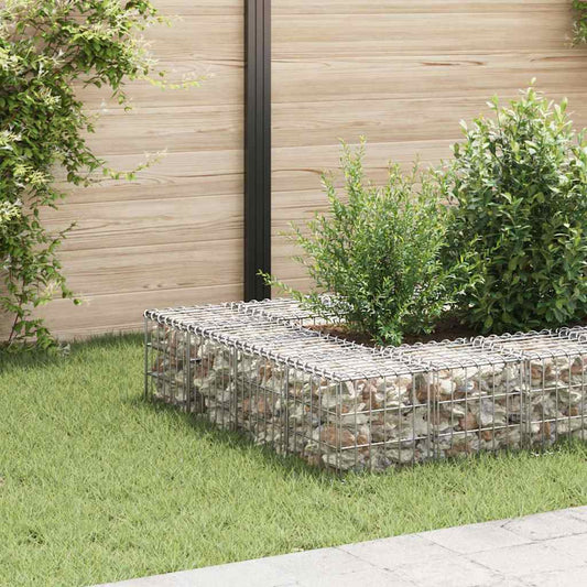 145648 vidaXL Cube Gabion Raised Bed Steel Wire 30x30x30 cm