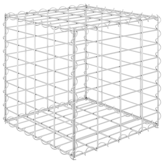 145649 vidaXL Cube Gabion Raised Bed Steel Wire 40x40x40 cm