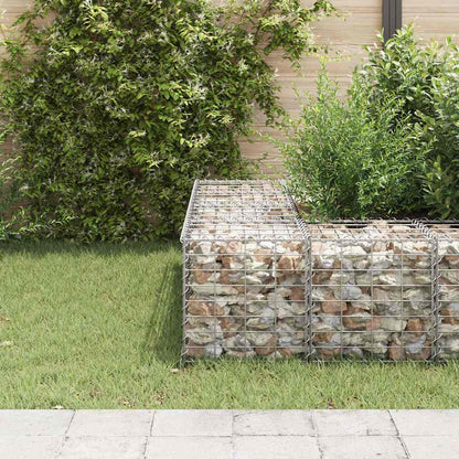 145649 vidaXL Cube Gabion Raised Bed Steel Wire 40x40x40 cm