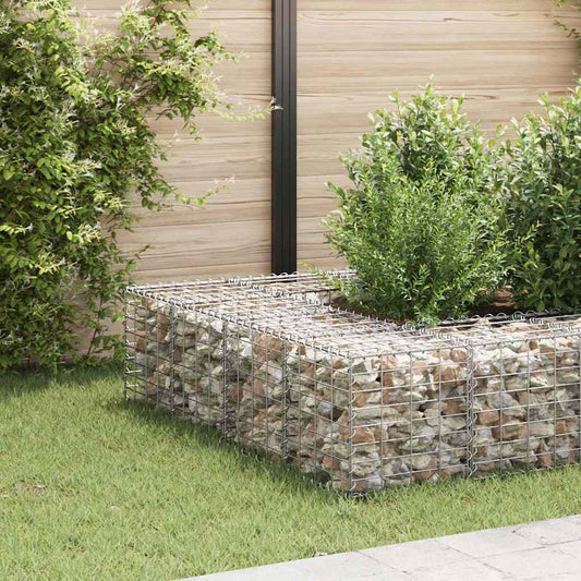 145649 vidaXL Cube Gabion Raised Bed Steel Wire 40x40x40 cm
