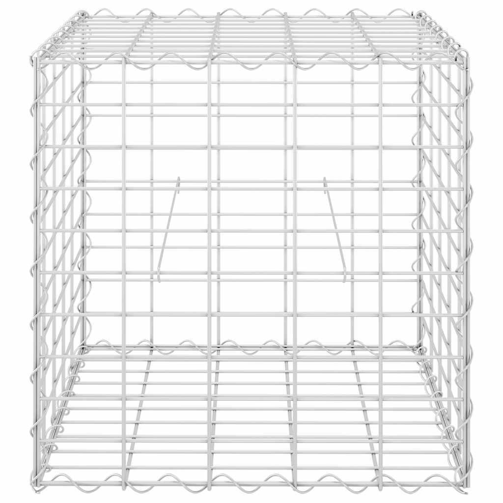 145650 vidaXL Cube Gabion Raised Bed Steel Wire 50x50x50 cm