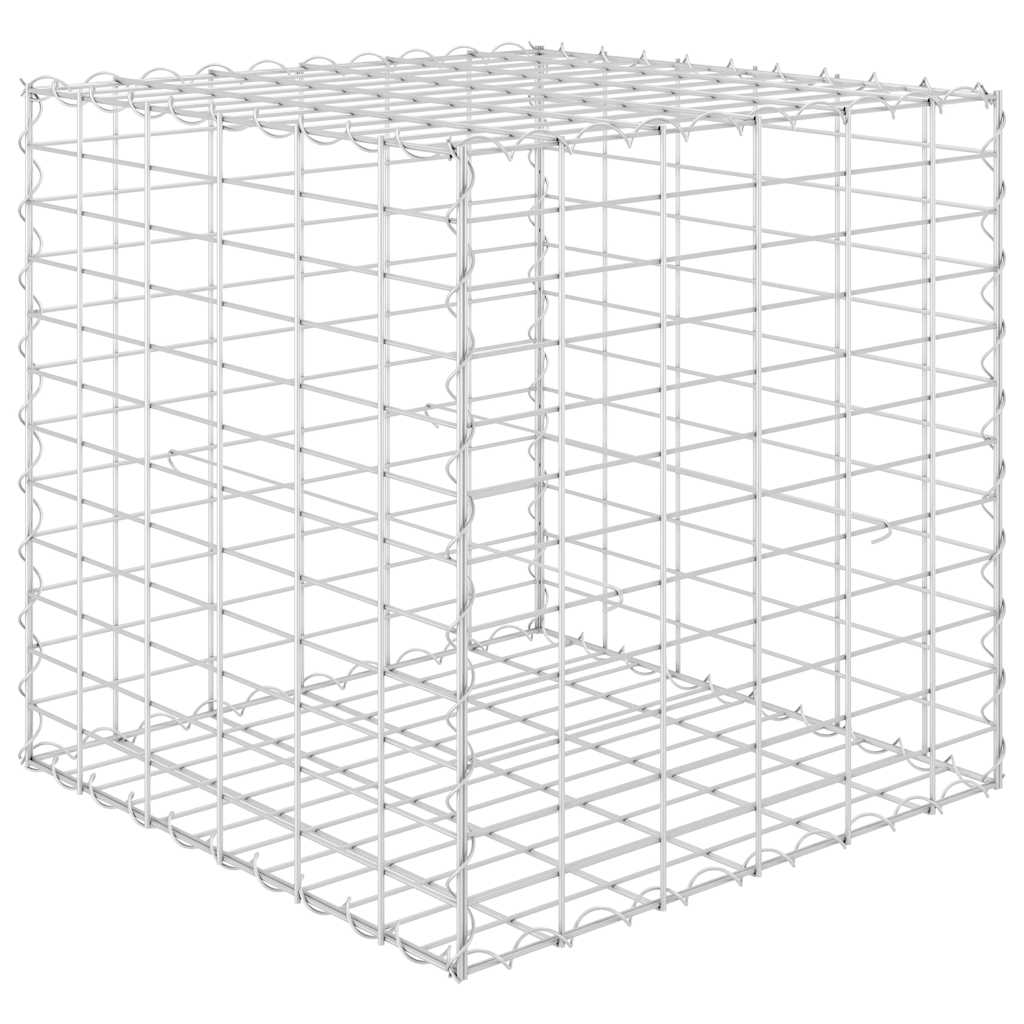 vidaXL Cube Gabion Raised Bed Steel Wire 60x60x60 cm