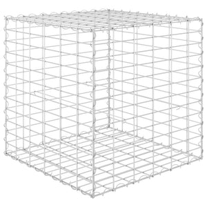vidaXL Cube Gabion Raised Bed Steel Wire 60x60x60 cm