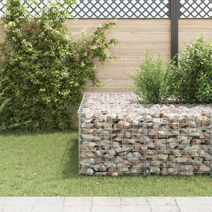 vidaXL Cube Gabion Raised Bed Steel Wire 60x60x60 cm