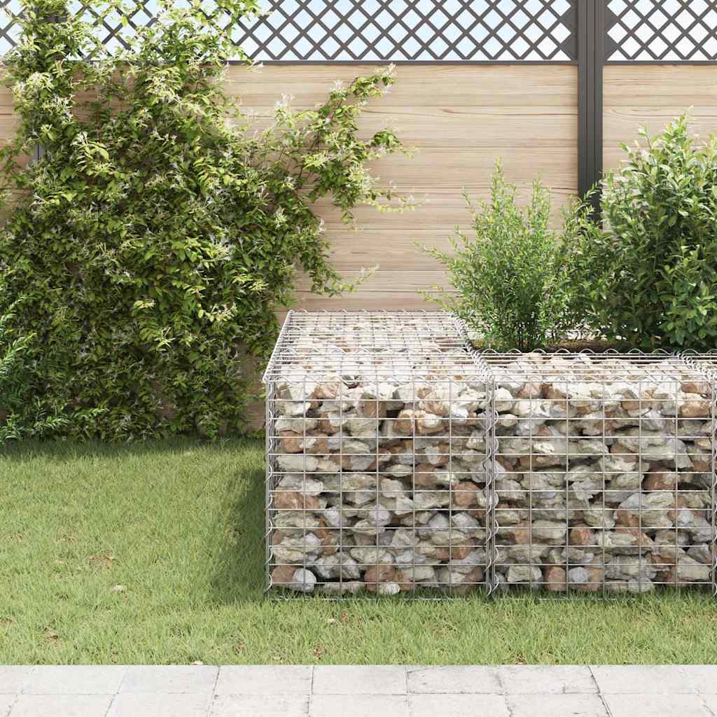 145651 vidaXL Cube Gabion Raised Bed Steel Wire 60x60x60 cm