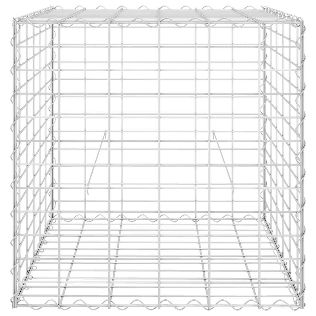 vidaXL Cube Gabion Raised Bed Steel Wire 60x60x60 cm