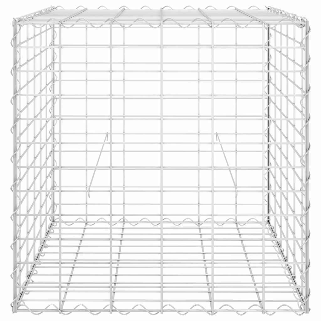 145651 vidaXL Cube Gabion Raised Bed Steel Wire 60x60x60 cm