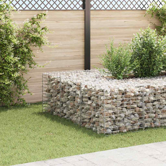145651 vidaXL Cube Gabion Raised Bed Steel Wire 60x60x60 cm
