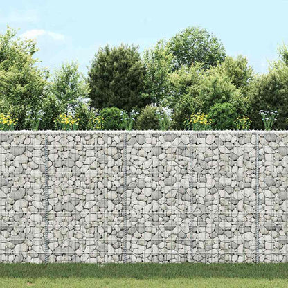 145653 vidaXL Trapezium Gabion Raised Bed Galvanised Steel 100x20x100 cm