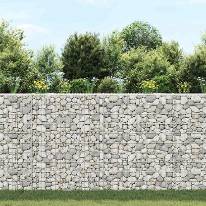 145654 vidaXL Trapezium Gabion Raised Bed Galvanised Steel 150x20x100 cm