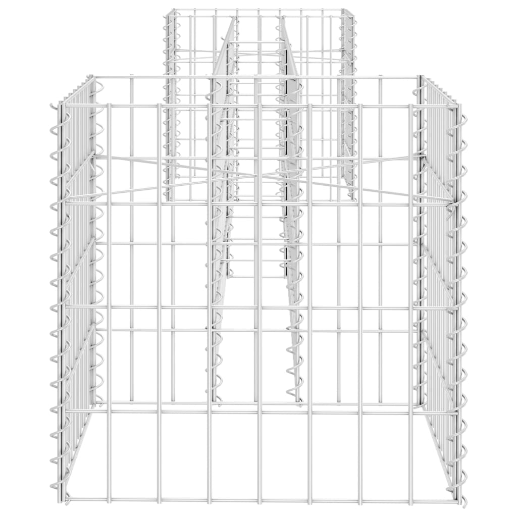 vidaXL H-Shaped Gabion Planter Steel Wire 260x40x40 cm