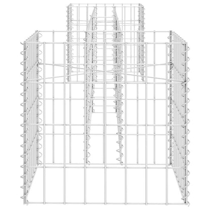 145658 vidaXL H-Shaped Gabion Planter Steel Wire 260x40x40 cm