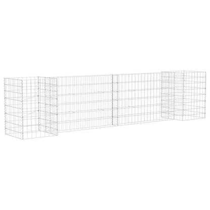 145659 vidaXL H-Shaped Gabion Planter Steel Wire 260x40x60 cm