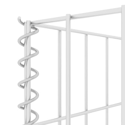 145660 vidaXL H-Shaped Gabion Planter Steel Wire 260x40x80 cm