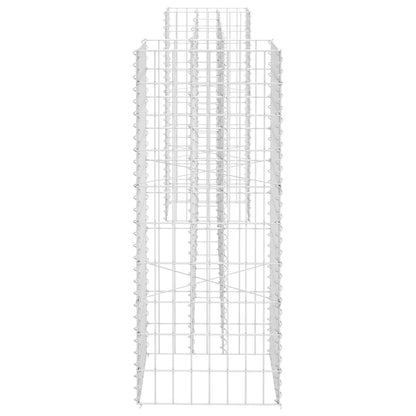 145661 vidaXL H-Shaped Gabion Planter Steel Wire 260x40x100 cm