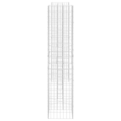 145664 vidaXL H-Shaped Gabion Planter Steel Wire 260x40x180 cm