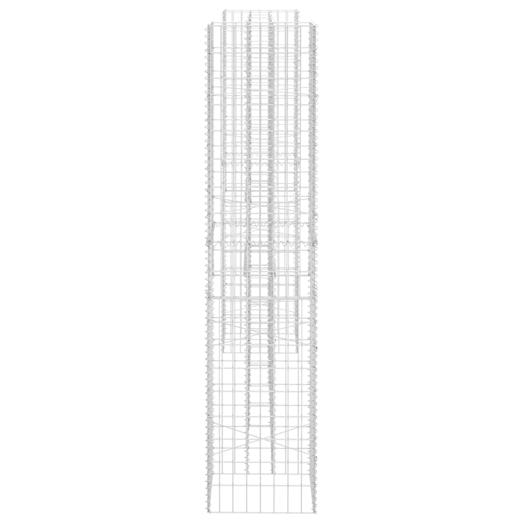 vidaXL H-Shaped Gabion Planter Steel Wire 260x40x200 cm