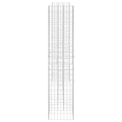 vidaXL H-Shaped Gabion Planter Steel Wire 260x40x200 cm