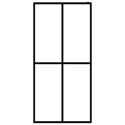 vidaXL Walk-in Shower Screen Frosted Tempered Glass 80x195 cm