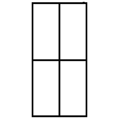vidaXL Walk-in Shower Screen Frosted Tempered Glass 118x190 cm