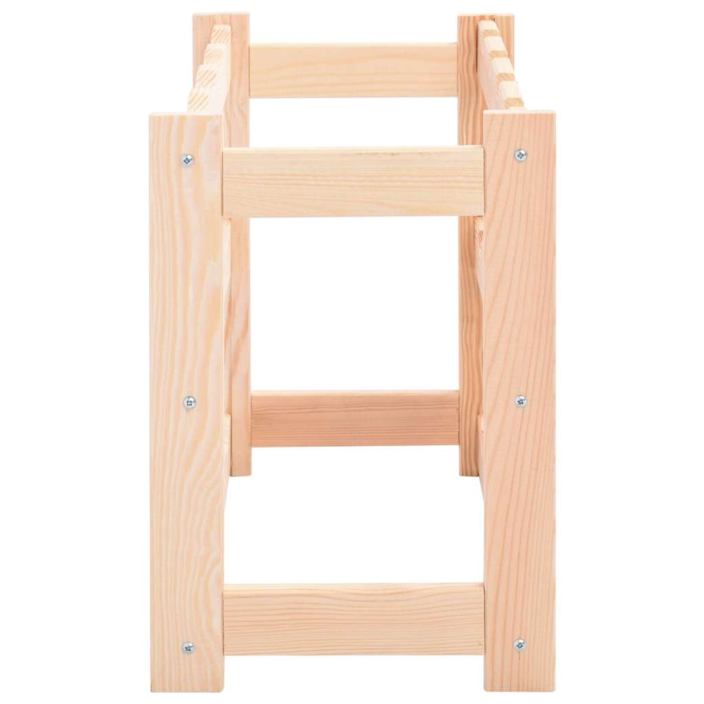 286191 vidaXL Wine Rack for 12 Bottles Pinewood