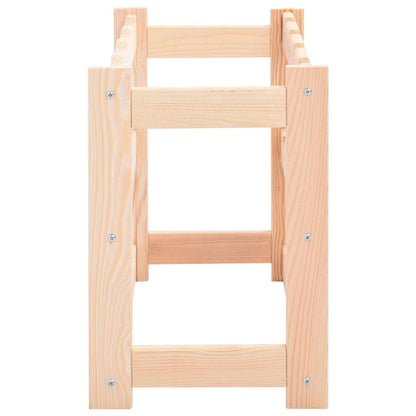 286191 vidaXL Wine Rack for 12 Bottles Pinewood