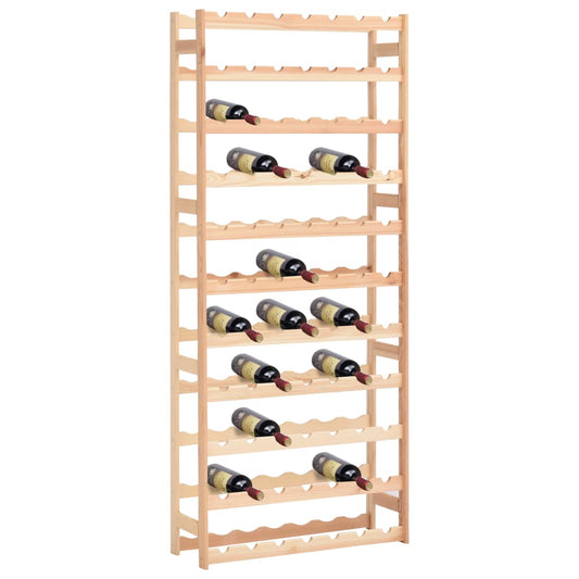 286197 vidaXL Wine Rack for 77 Bottles Pinewood