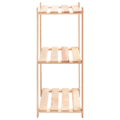 vidaXL 3-Tier Storage Rack 60x38x90 cm Solid Pinewood 150 kg