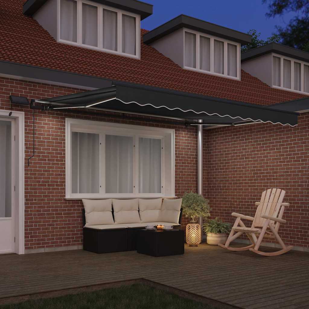 vidaXL Awning Frame Anthracite 3.5 x 2.5 m Aluminium