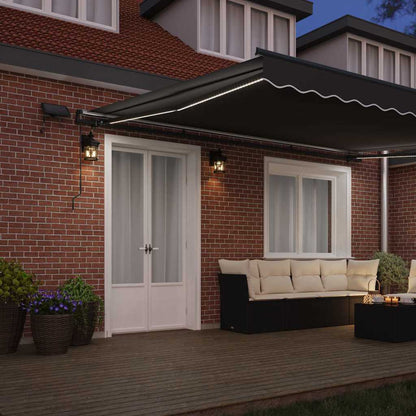 vidaXL Awning Frame Anthracite 4.5 x 2.5 m Aluminium