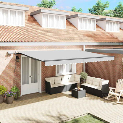 vidaXL Awning Frame Anthracite 4.5 x 2.5 m Aluminium