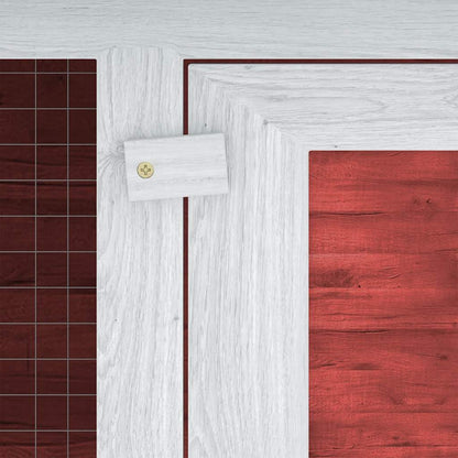 vidaXL Animal Rabbit Cage Double Floor Red Wood