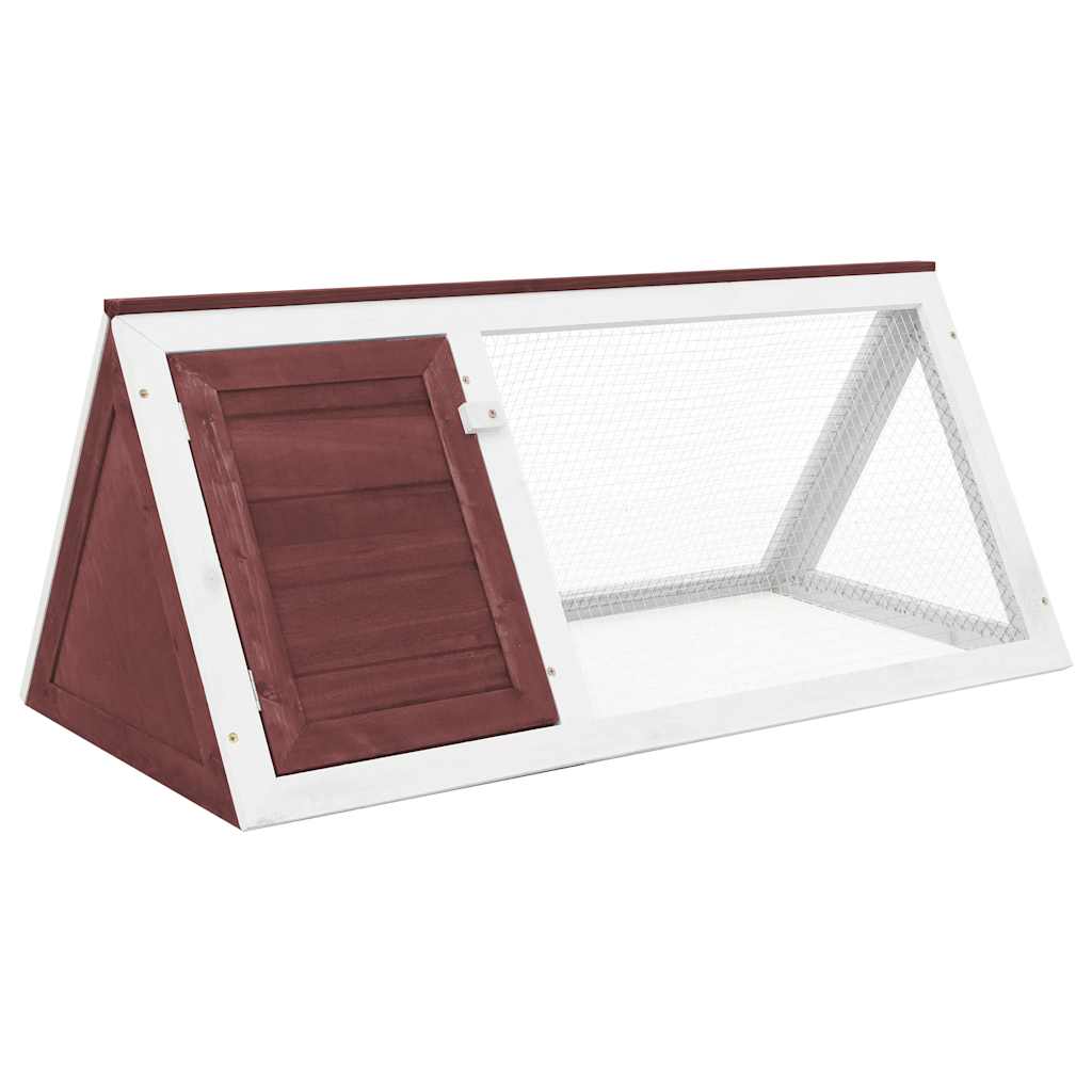 170853 vidaXL Animal Rabbit Cage Brown Wood