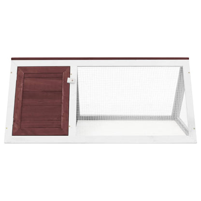 170853 vidaXL Animal Rabbit Cage Brown Wood