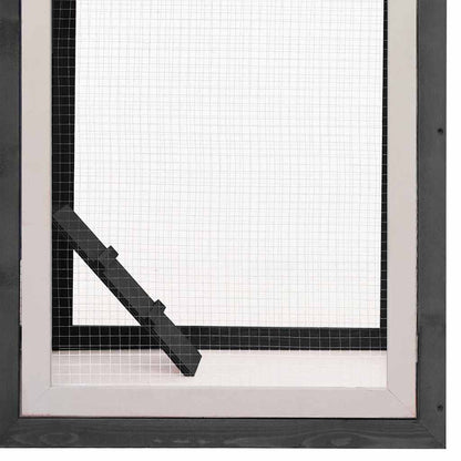vidaXL Chicken Cage Grey 170x81x110 cm Solid Pine & Fir Wood