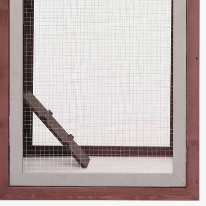 170862 vidaXL Chicken Cage Mocha 170x81x110 cm Solid Pine & Fir Wood