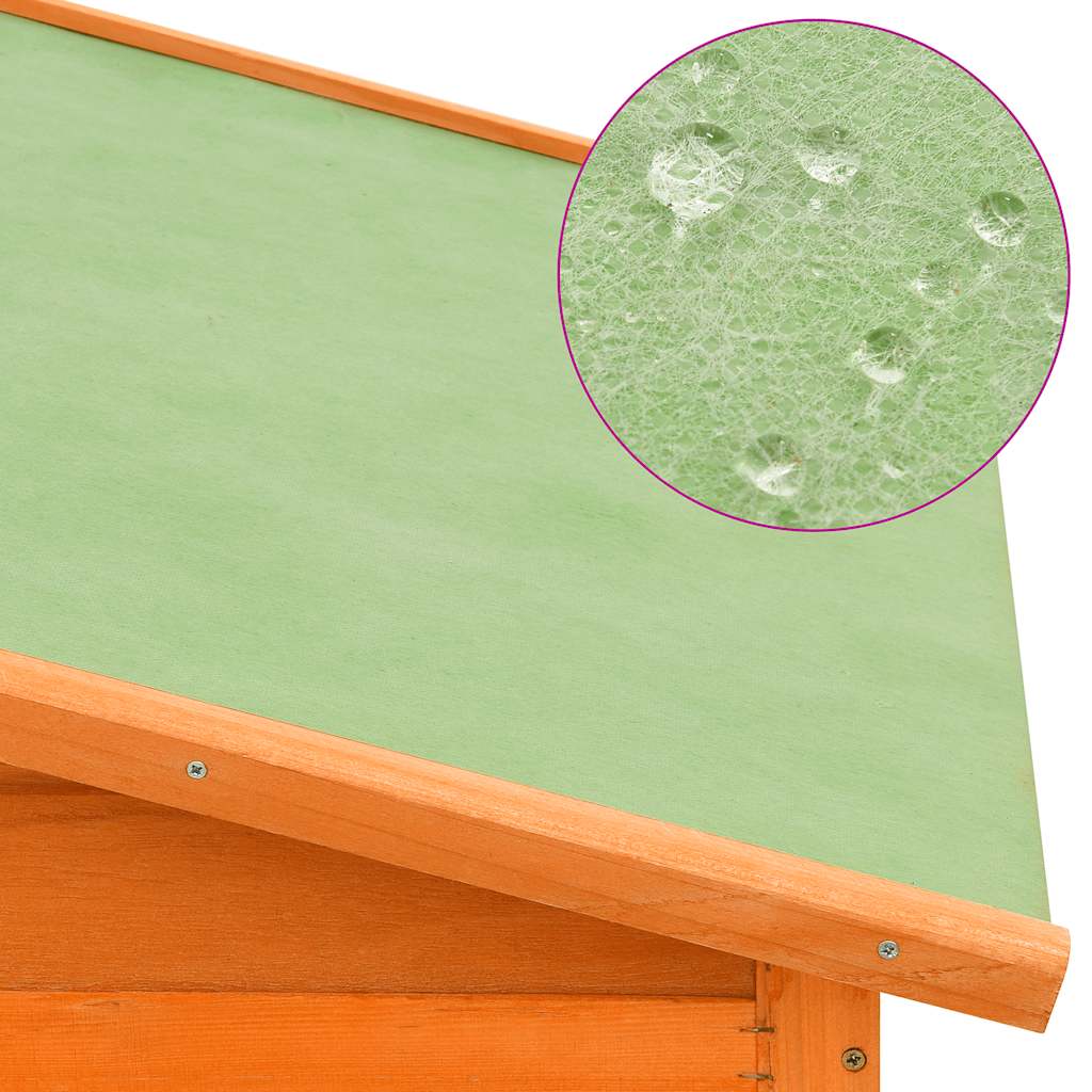 vidaXL Chicken Coop with Nest Box Solid Fir Wood