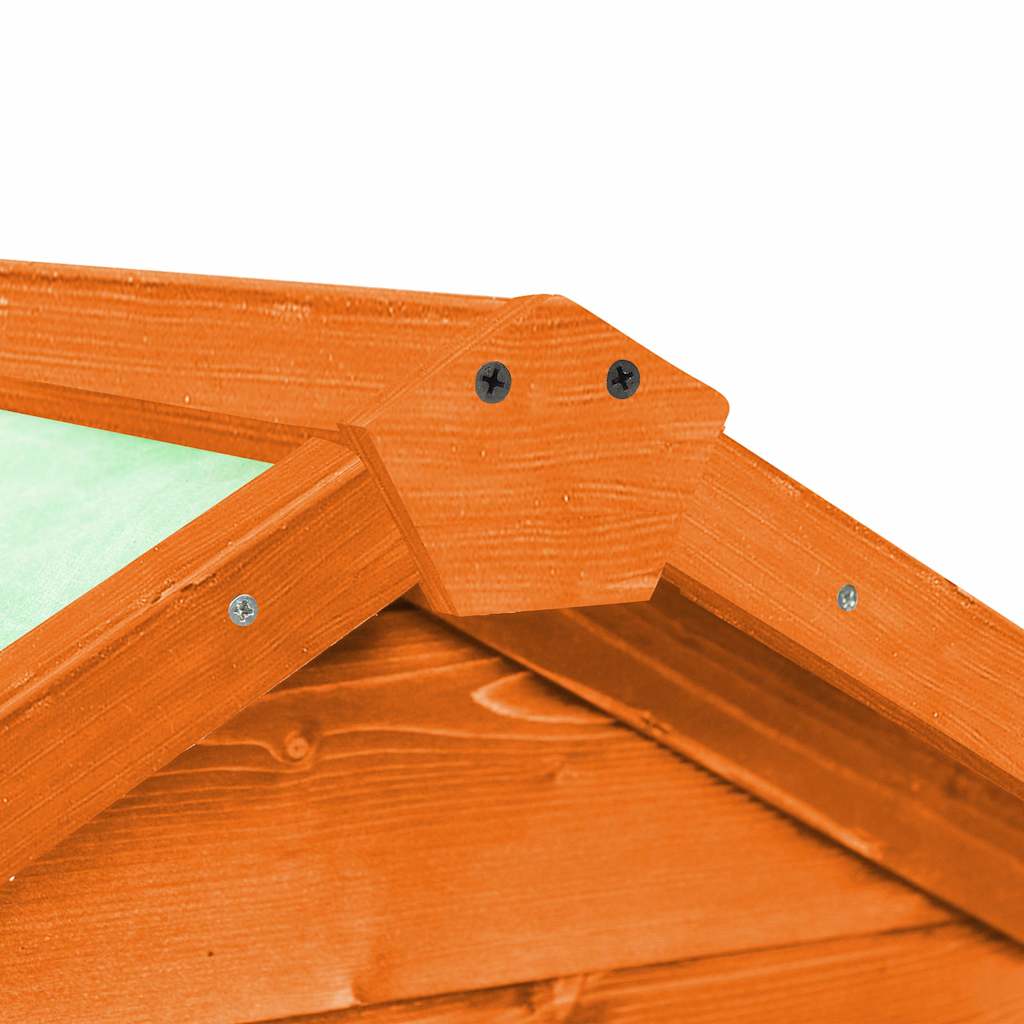 vidaXL Rabbit Hutch 140x63x120 cm Solid Firwood