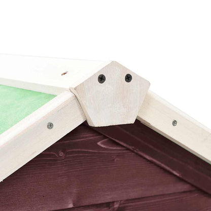 170870 vidaXL Rabbit Hutch Mocha and White 140x63x120 cm Solid Firwood