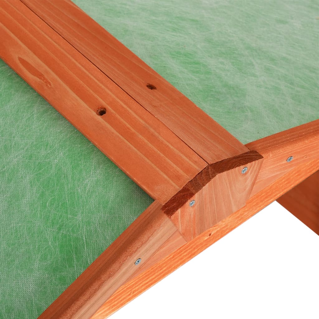 vidaXL Robotic Lawn Mower Garage 72x87x50 cm Solid Firwood