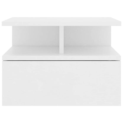 800405 vidaXL Floating Nightstand White 40x31x27 cm Engineered Wood