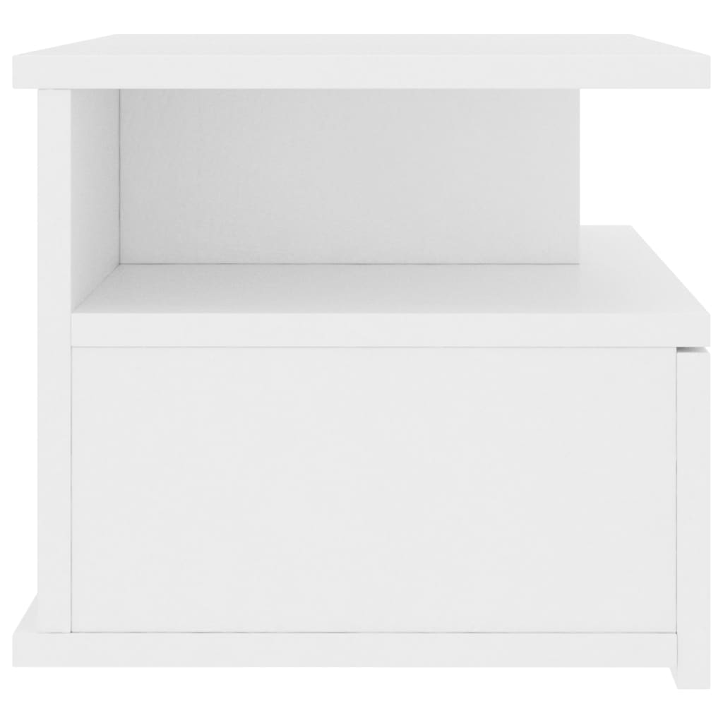 vidaXL Floating Nightstands 2 pcs White 40x31x27cm Engineered Wood