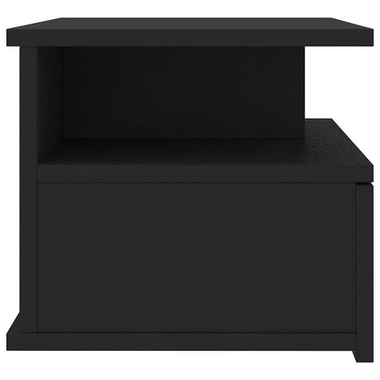 800407 vidaXL Floating Nightstand Black 40x31x27 cm Engineered Wood