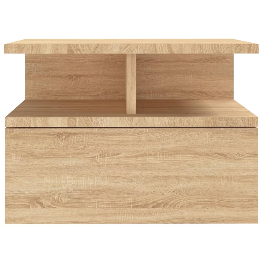 vidaXL Floating Nightstand Sonoma Oak 40x31x27cm Engineered Wood