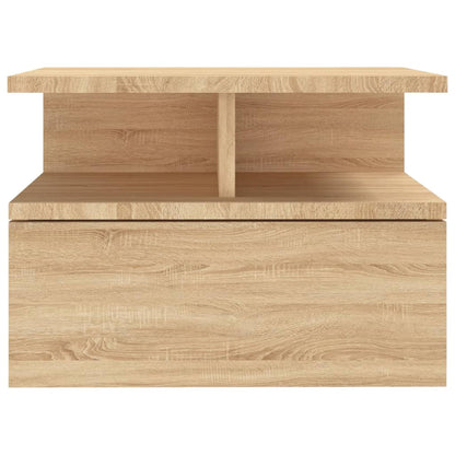 vidaXL Floating Nightstands 2 pcs Sonoma Oak 40x31x27cm Engineered Wood