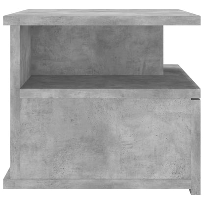 vidaXL Floating Nightstand | Concrete Grey | Engineered Wood | Compact