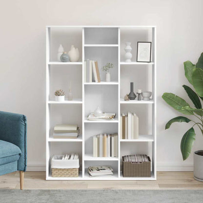 vidaXL Room Divider/Book Cabinet White 100x24x140 cm Engineered Wood