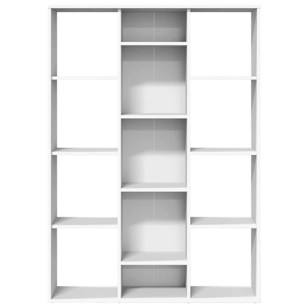 vidaXL Room Divider/Book Cabinet White 100x24x140 cm Engineered Wood