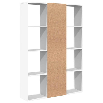 800441 vidaXL Room Divider/Book Cabinet White 100x24x140 cm Engineered Wood